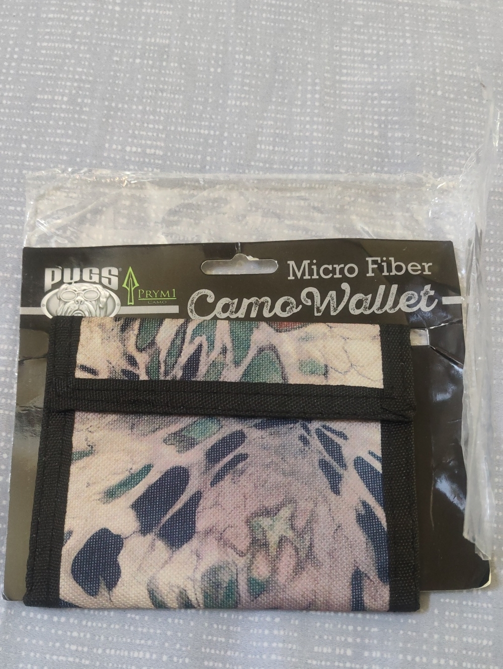 Pugs Micro Fiber Camo Wallet NEW
